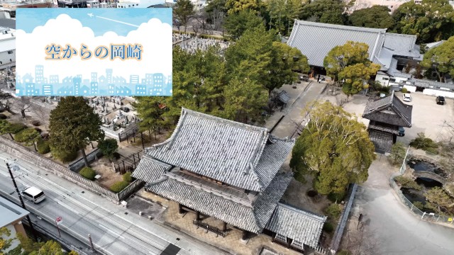 空からの岡崎 大樹寺